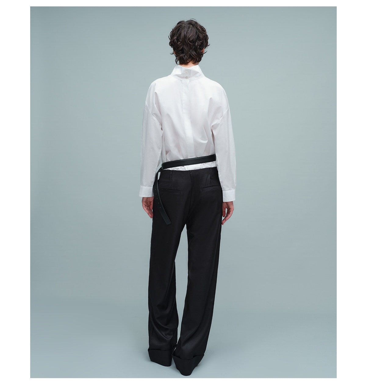 Straight-Leg, Slim-Fit Casual Pants