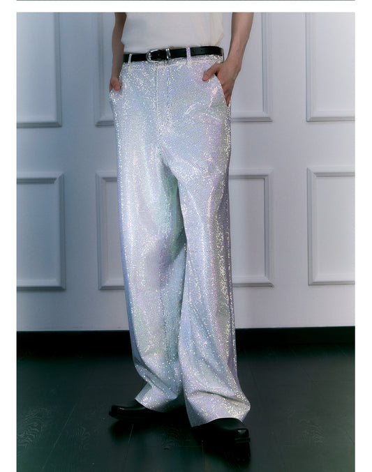 Galaxy Rhinestone Casual Pants