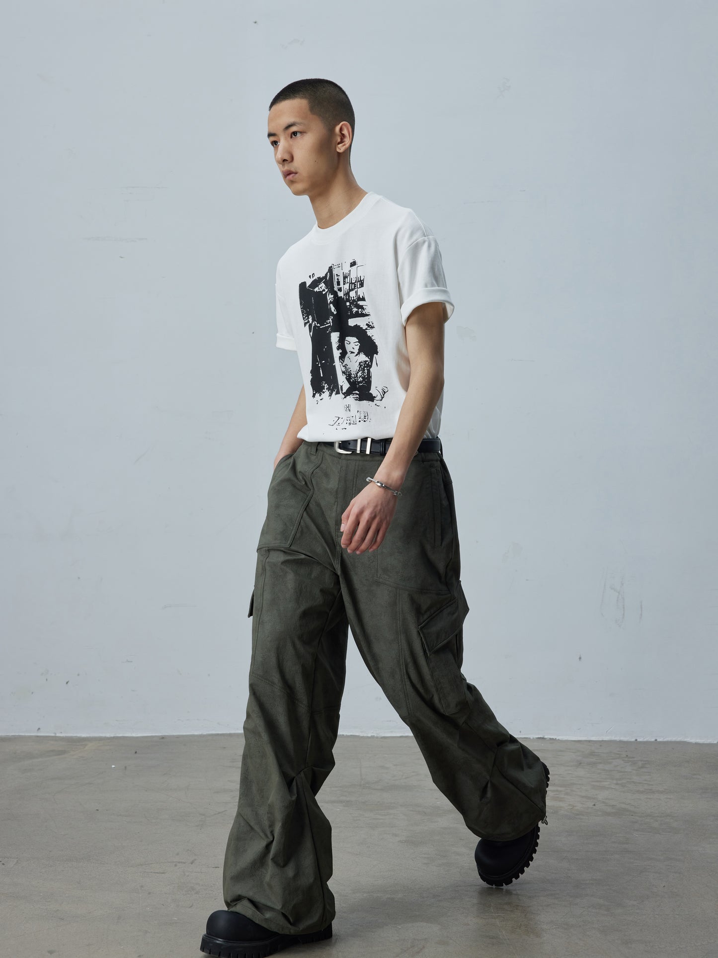 Draped Cargo Pants