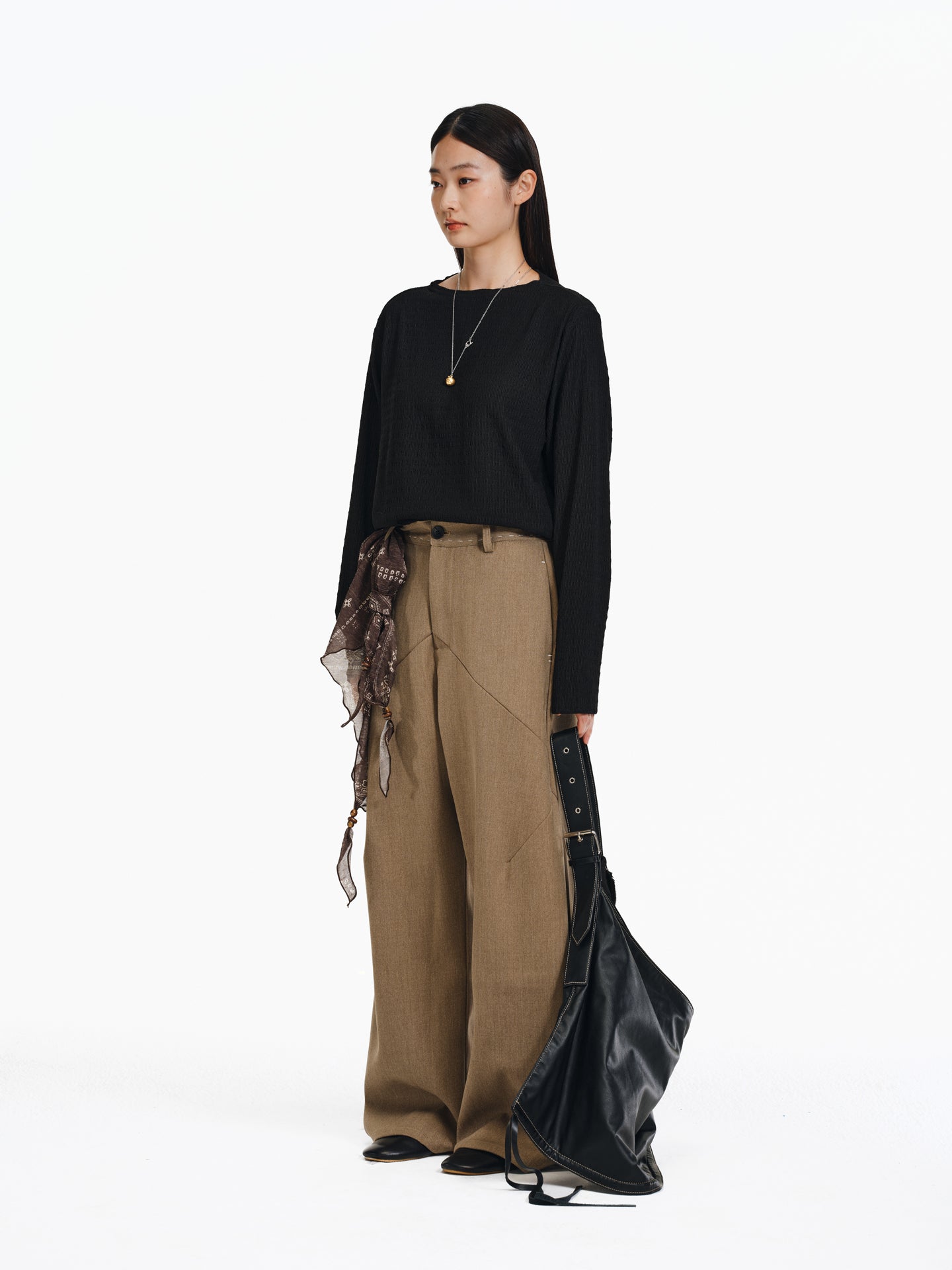A-line casual pants
