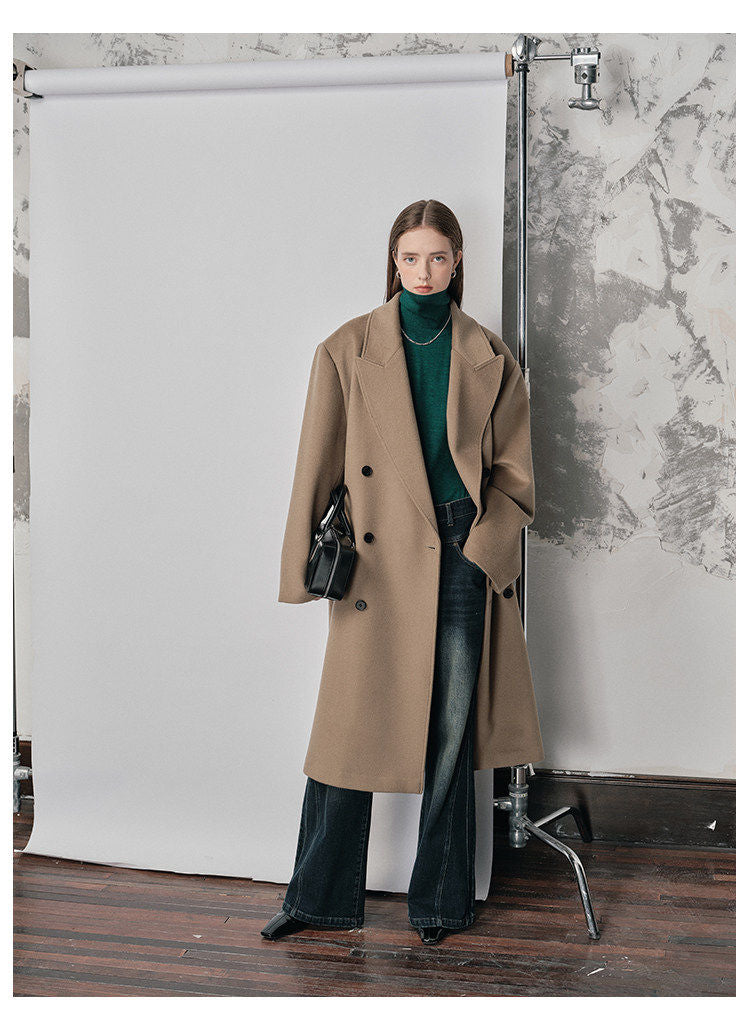 Double-breasted Wool Coat