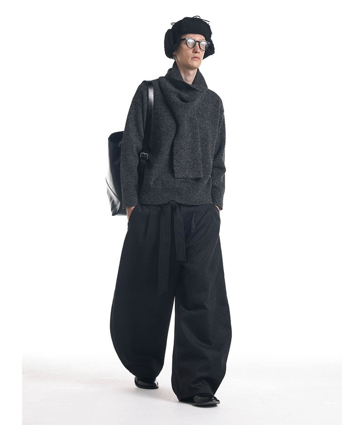 Pullover Scarf Sweater