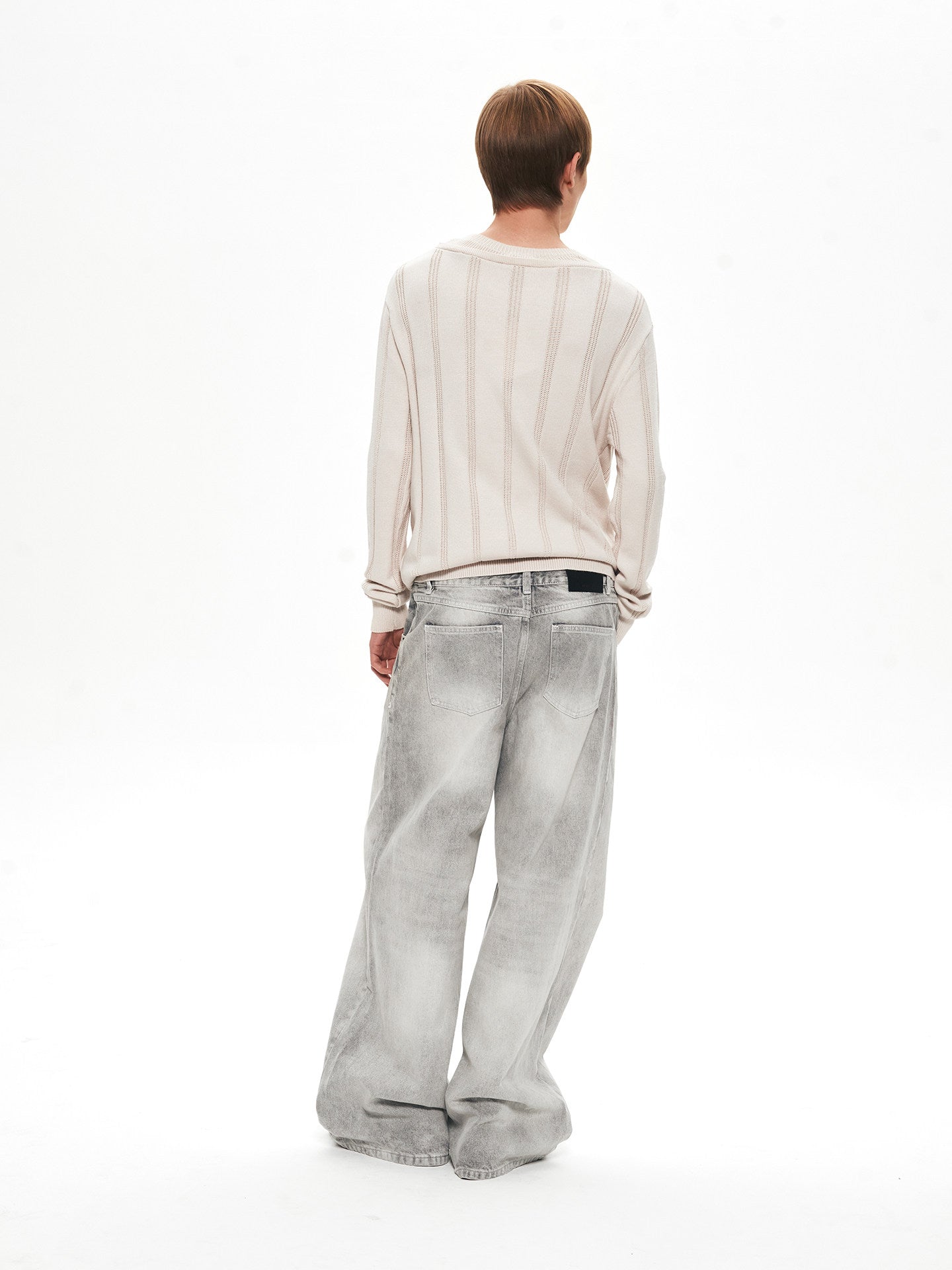 Double-Layer Faux Two-Piece Knit