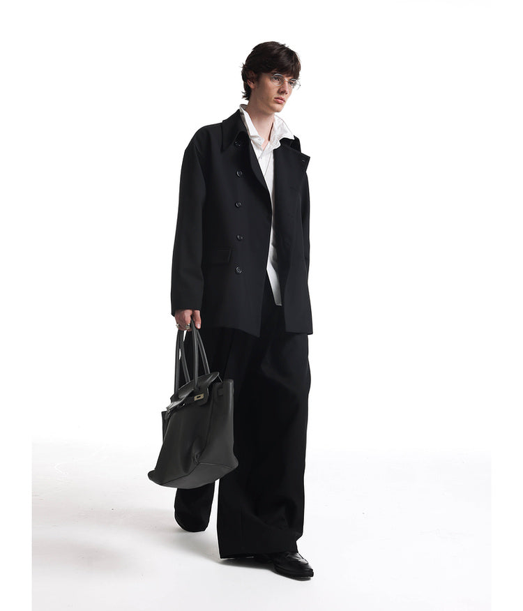 Minimalist silhouette casual jacket