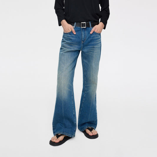 Retro Wash Straight-Leg Jeans