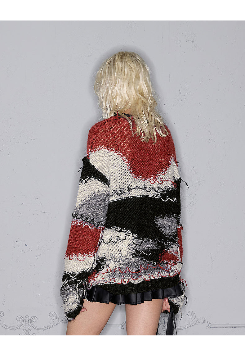 Irregular Texture Sweater