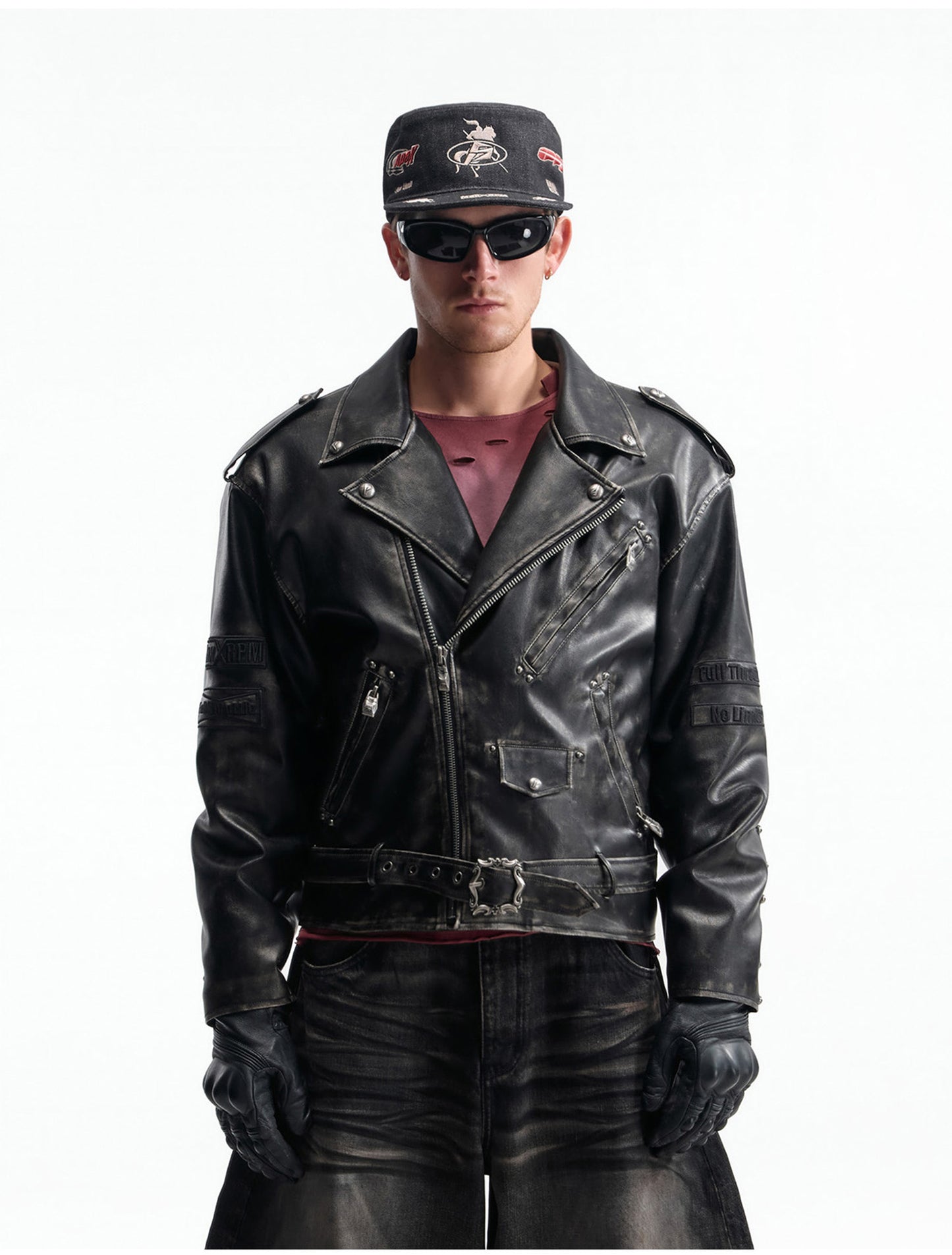 Oversized Leather Jacket