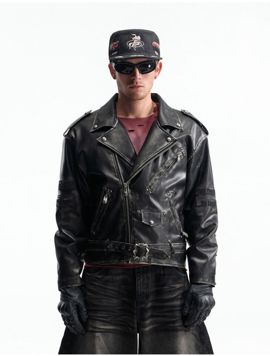 Oversized Leather Jacket