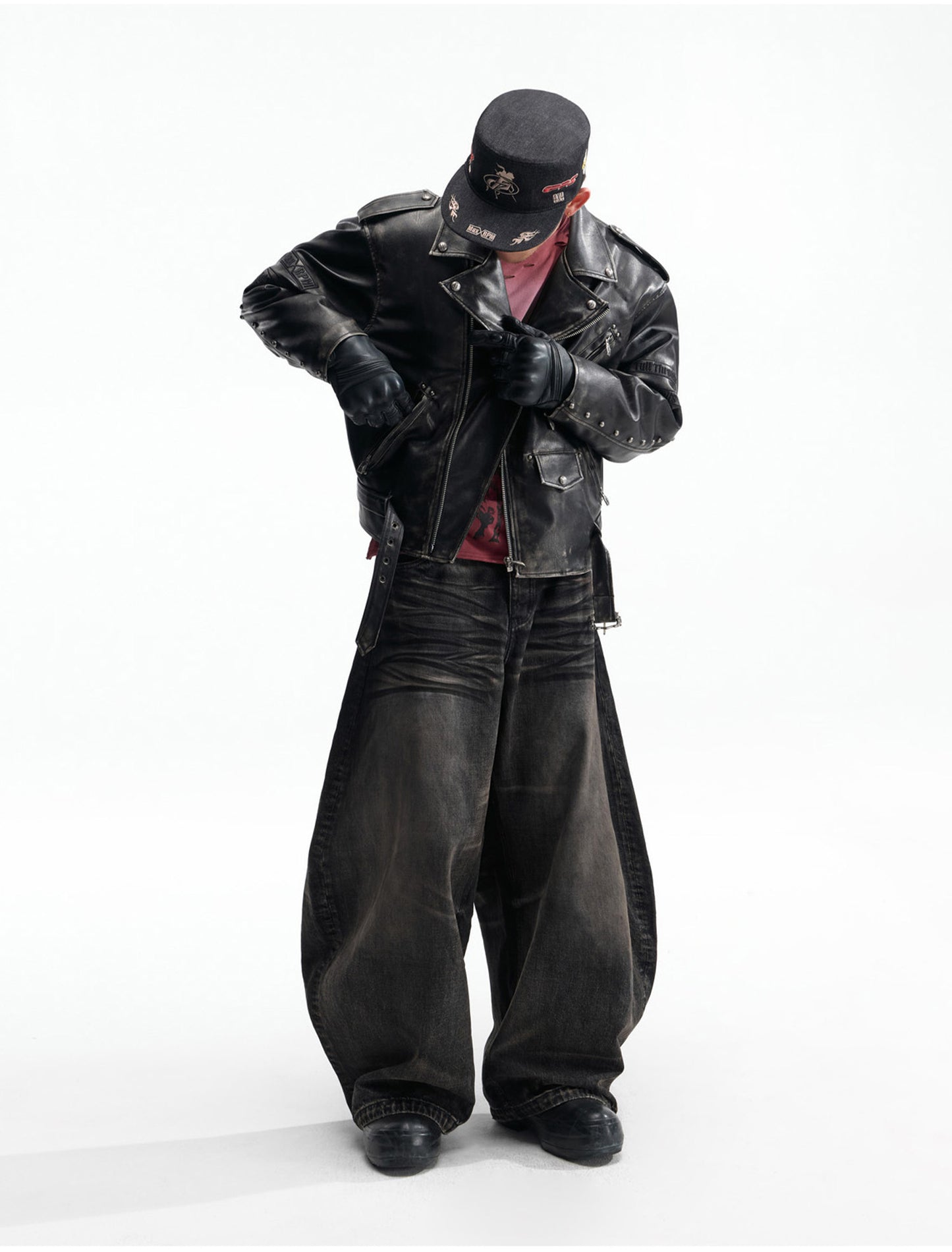 Oversized Leather Jacket