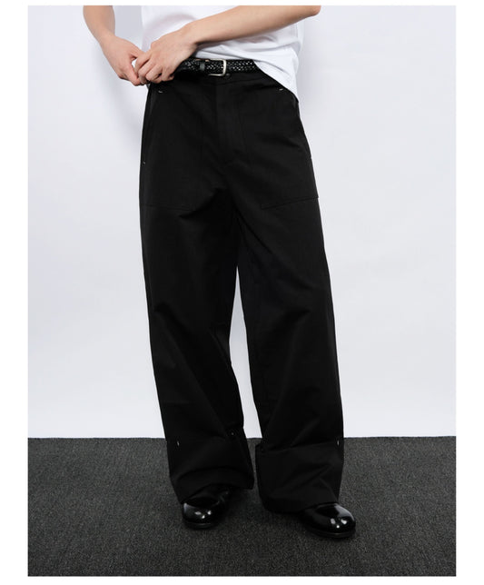 Straight-Leg Casual Pants