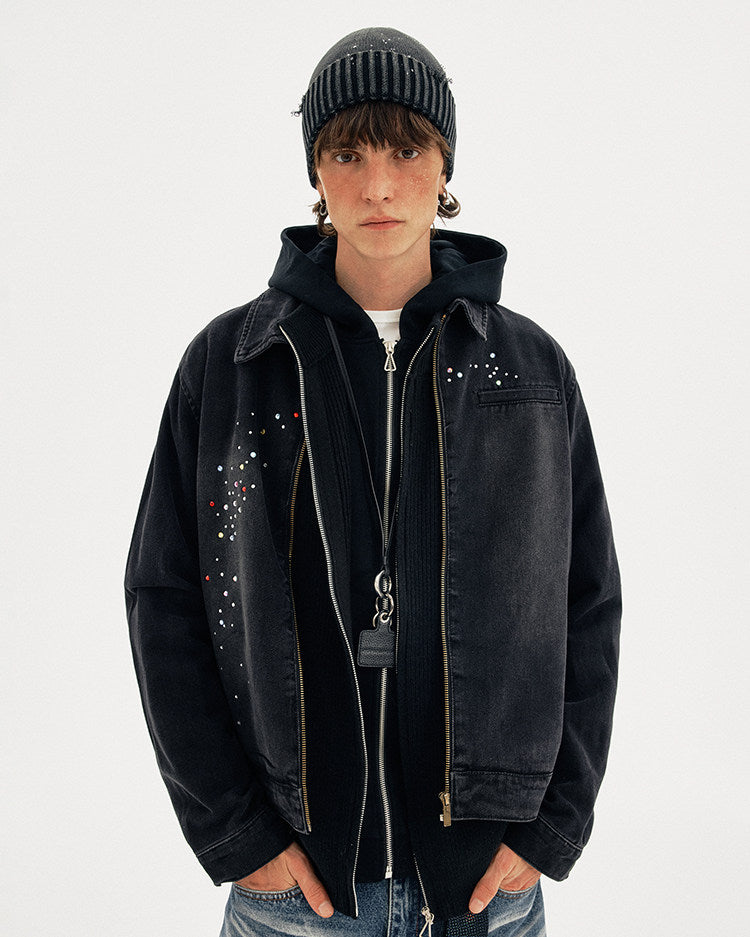 Wash-Processed Street Jacket