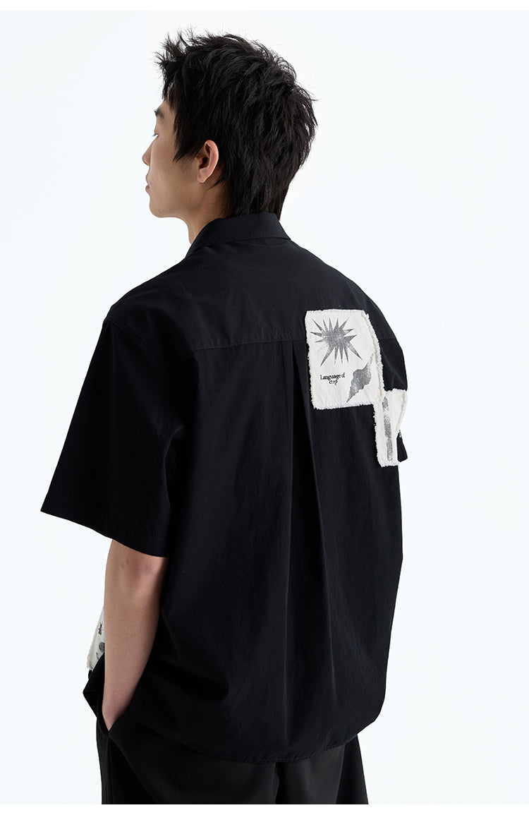 Hand Brush Patch Shirt