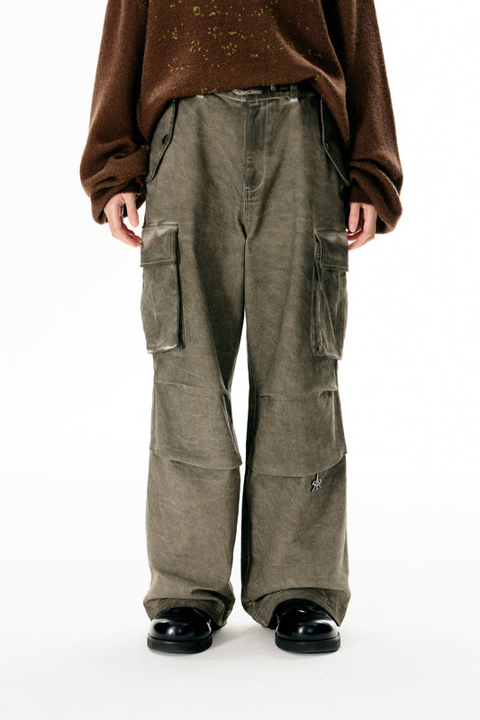 Dirty Washed Casual Pants