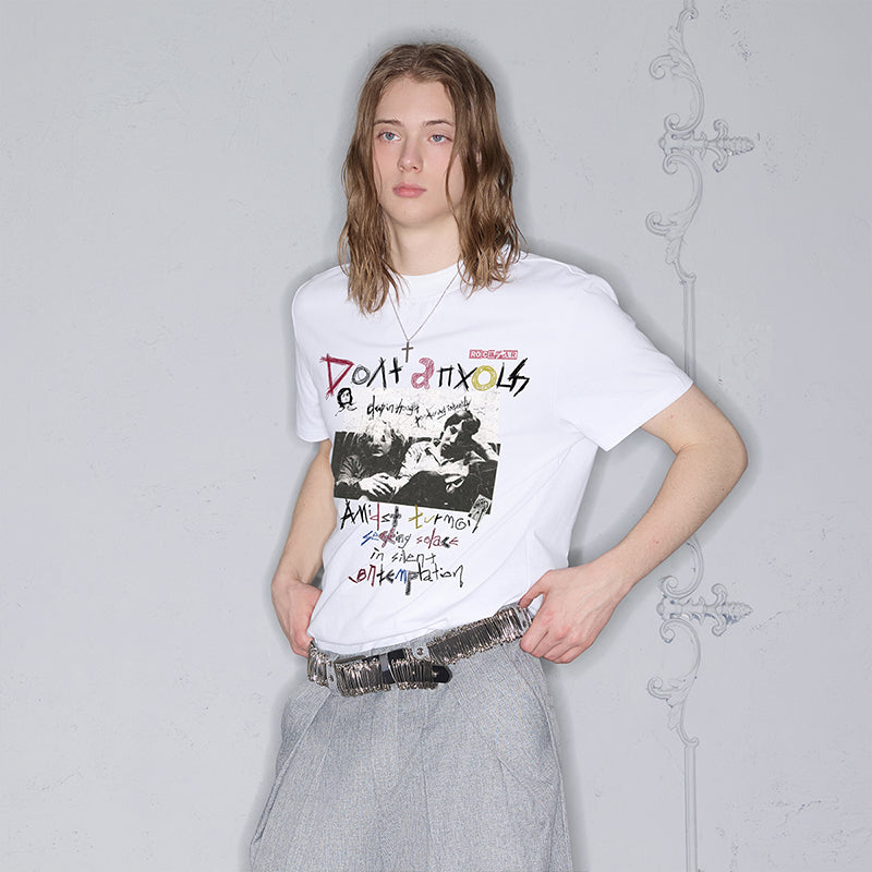 Graffiti Letter Print T-Shirt