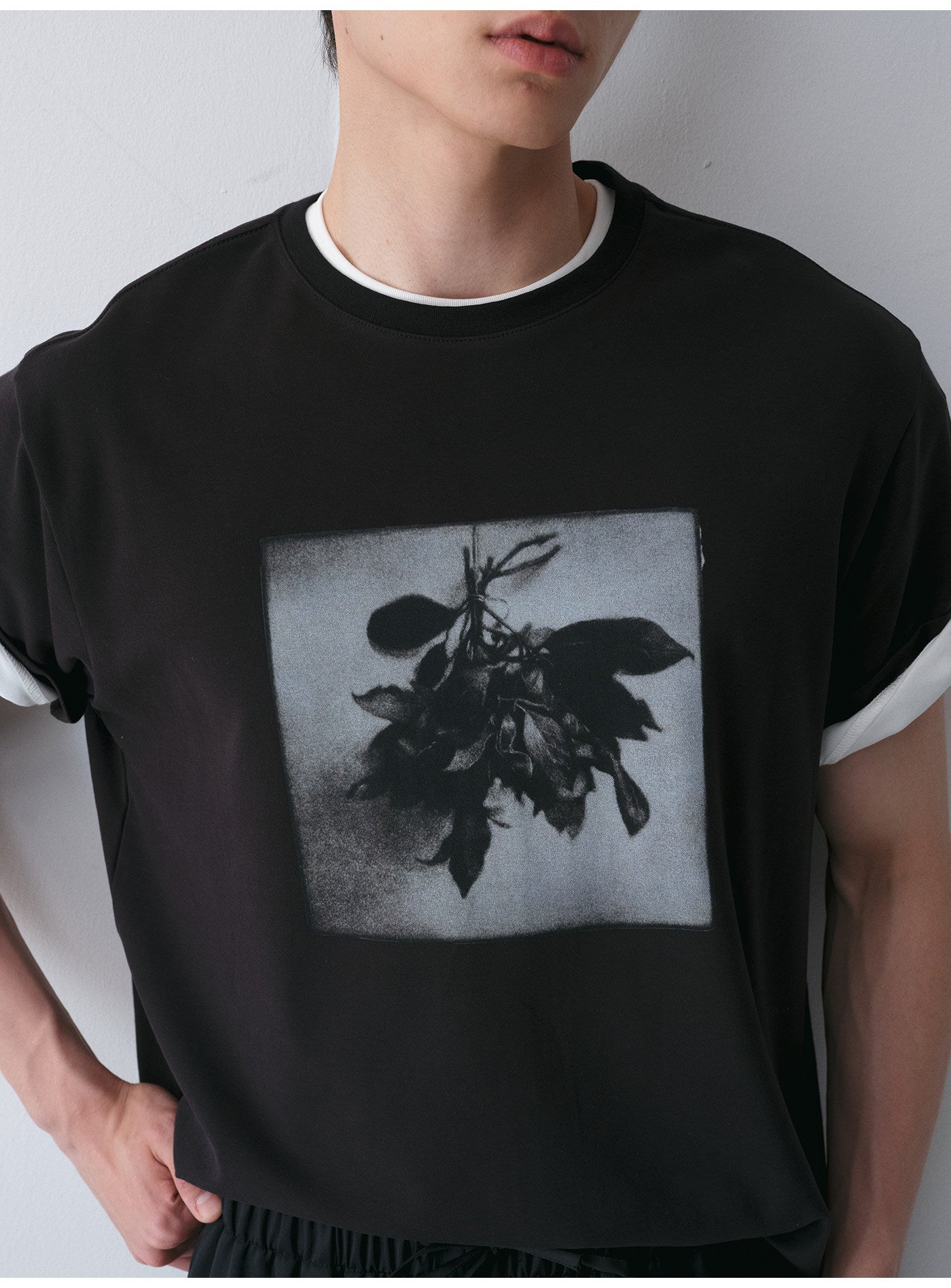 Bouquet Print Crew Neck T-Shirt