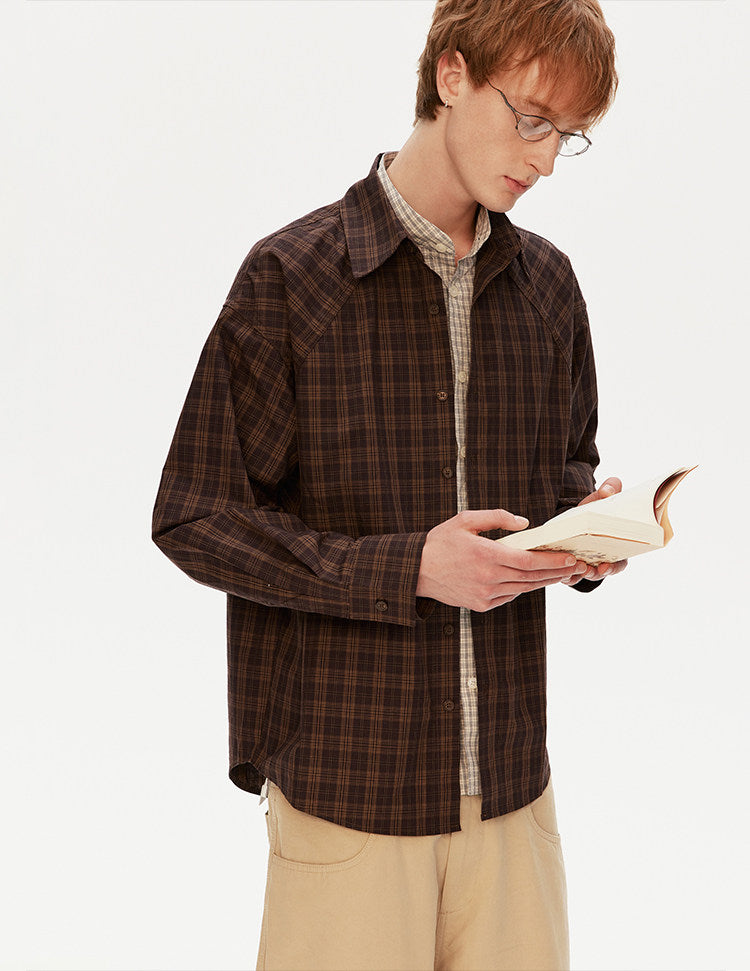 카라 캐주얼 레이어드 셔츠