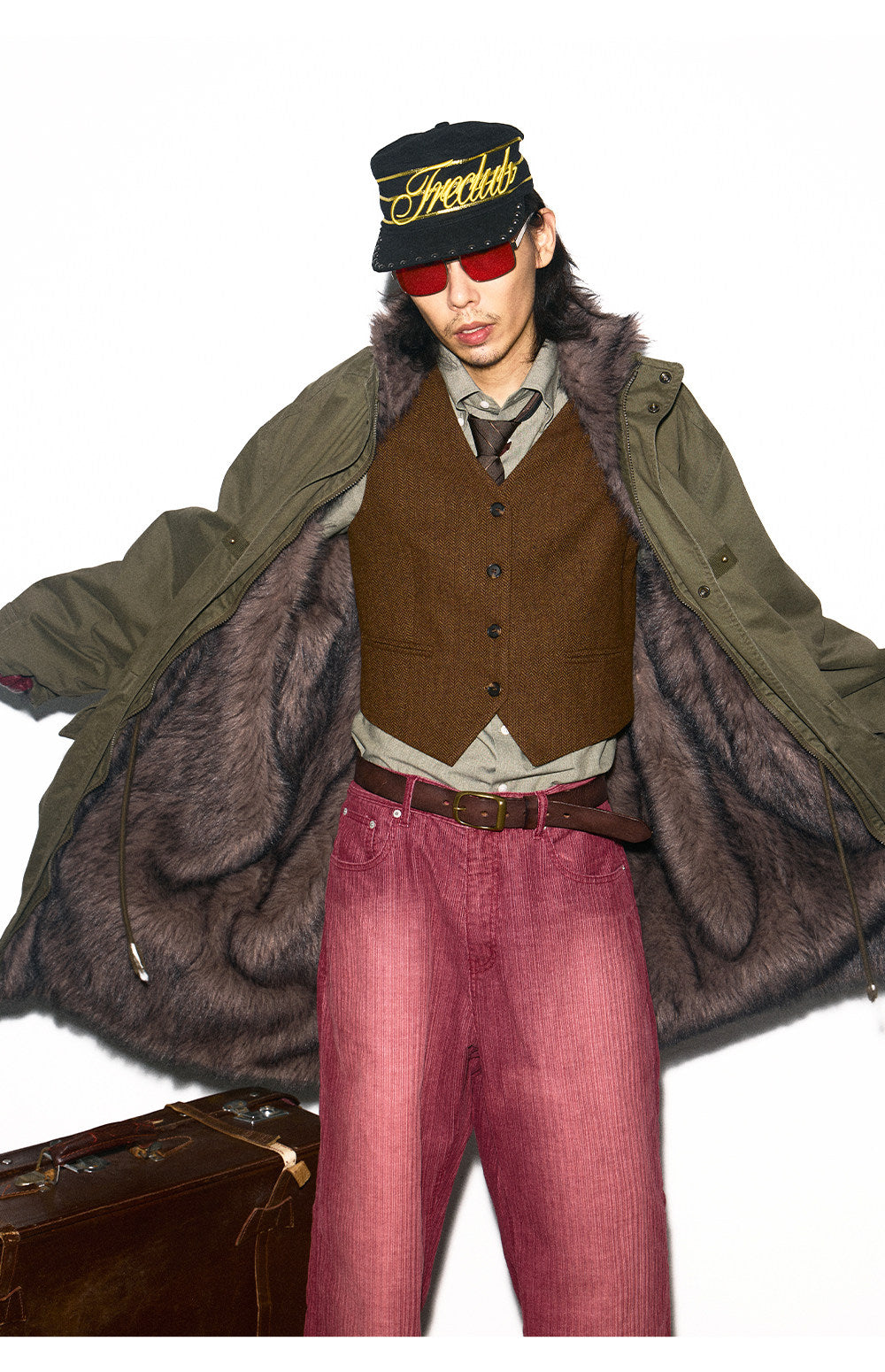 Mid-Length Workwear Overcoat