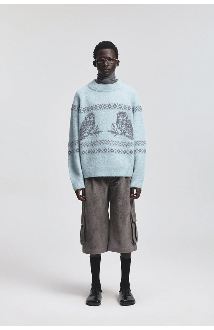 Vintage Animal Jacquard Sweater