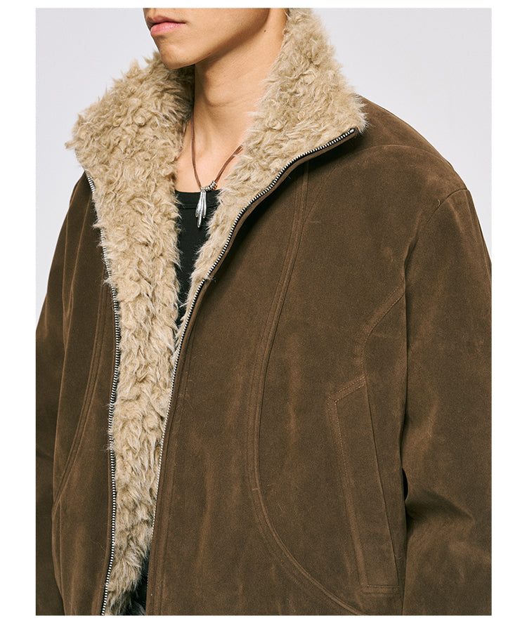 Niche Design Suede Jacket