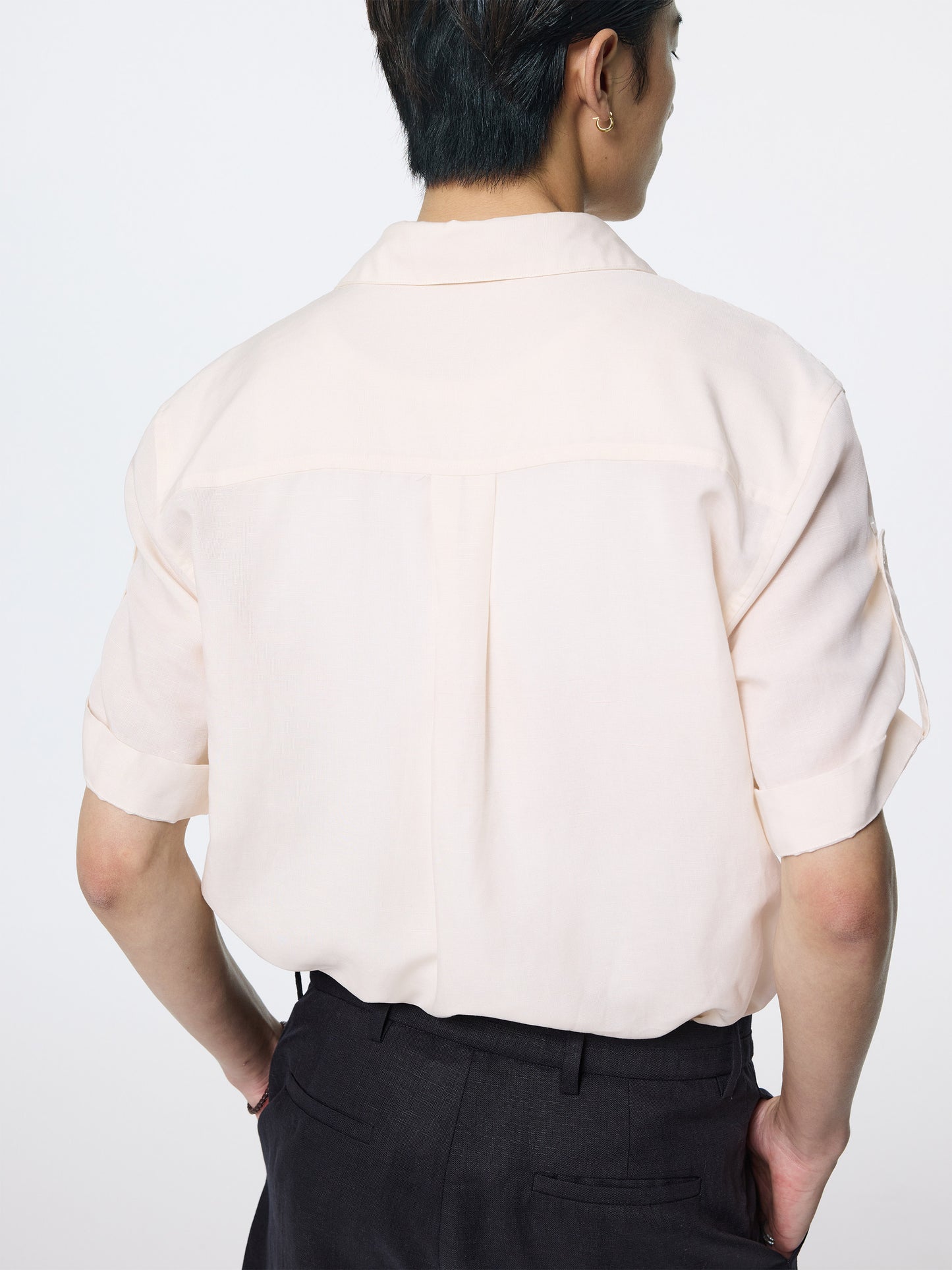 Loose-fitting rayon shirt