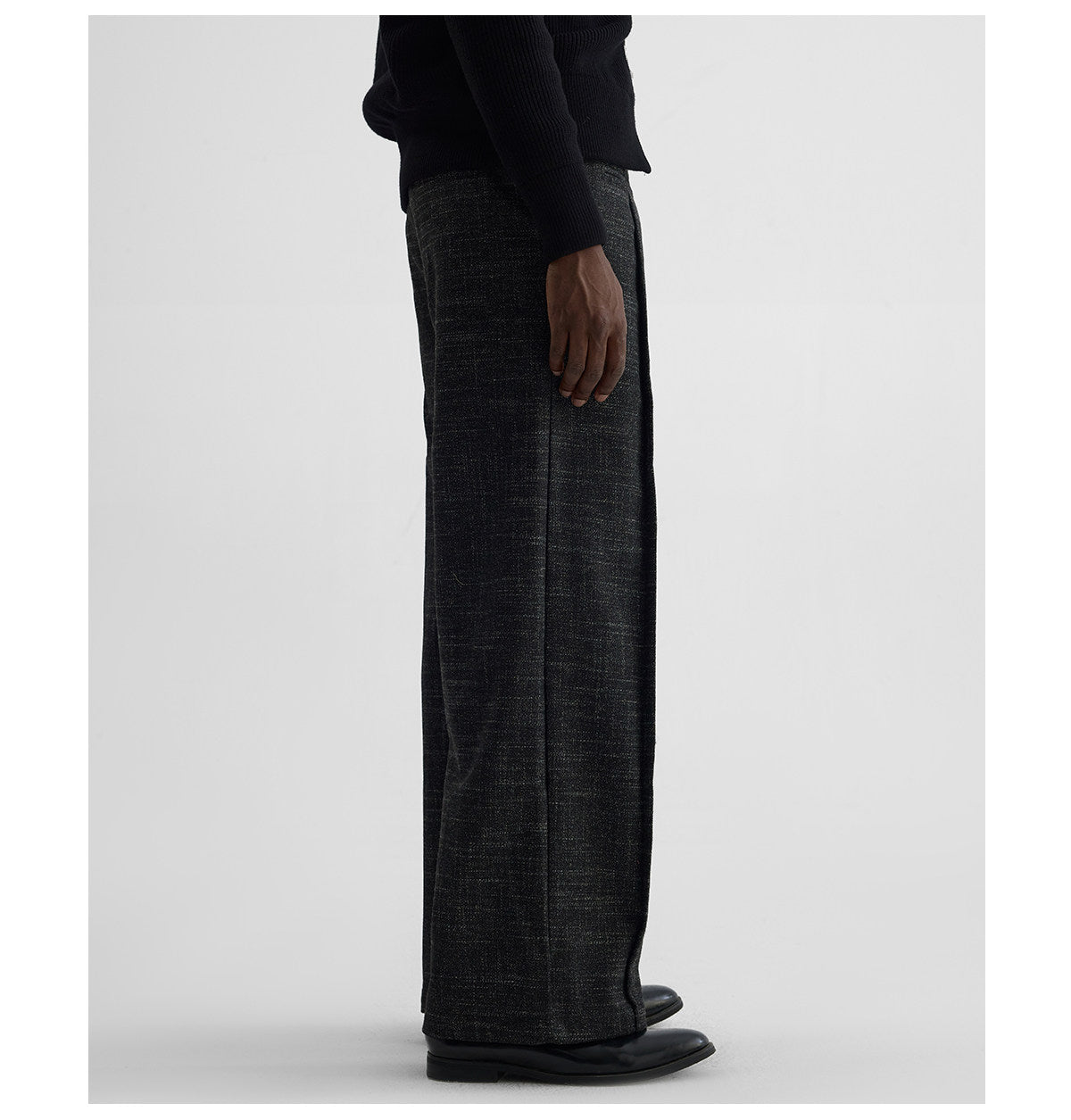 Double-Pleated Wool Pants