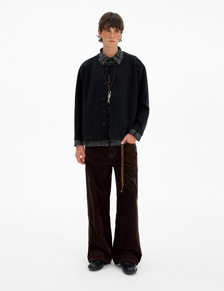 Patchwork Two-Piece Cardigan