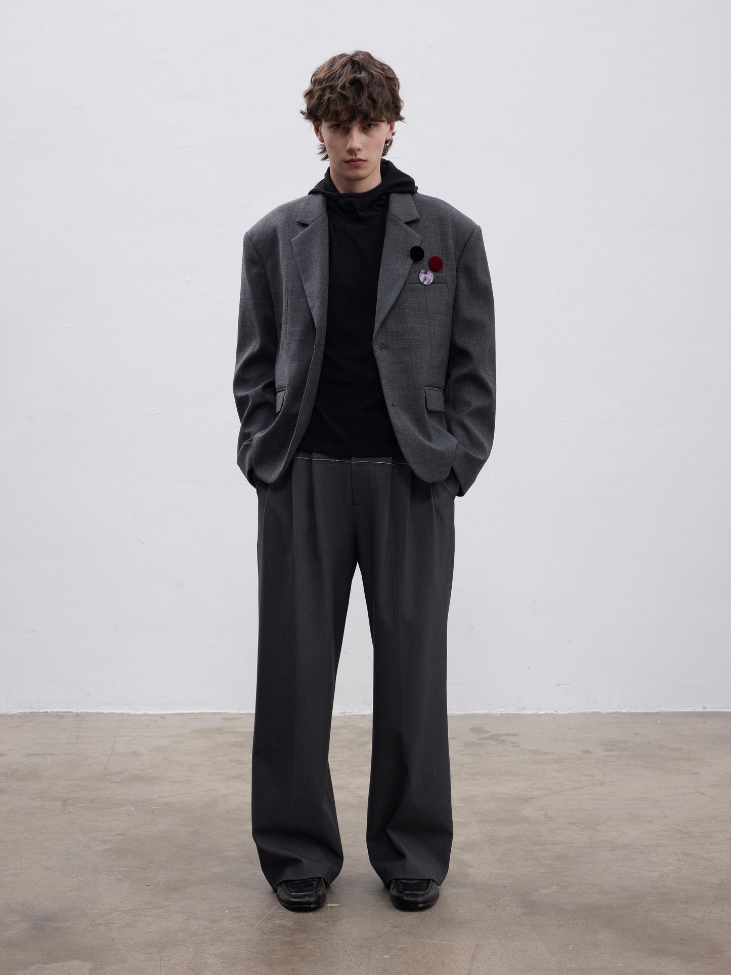 Straight-Leg Pants with Fringe and Ripped Details