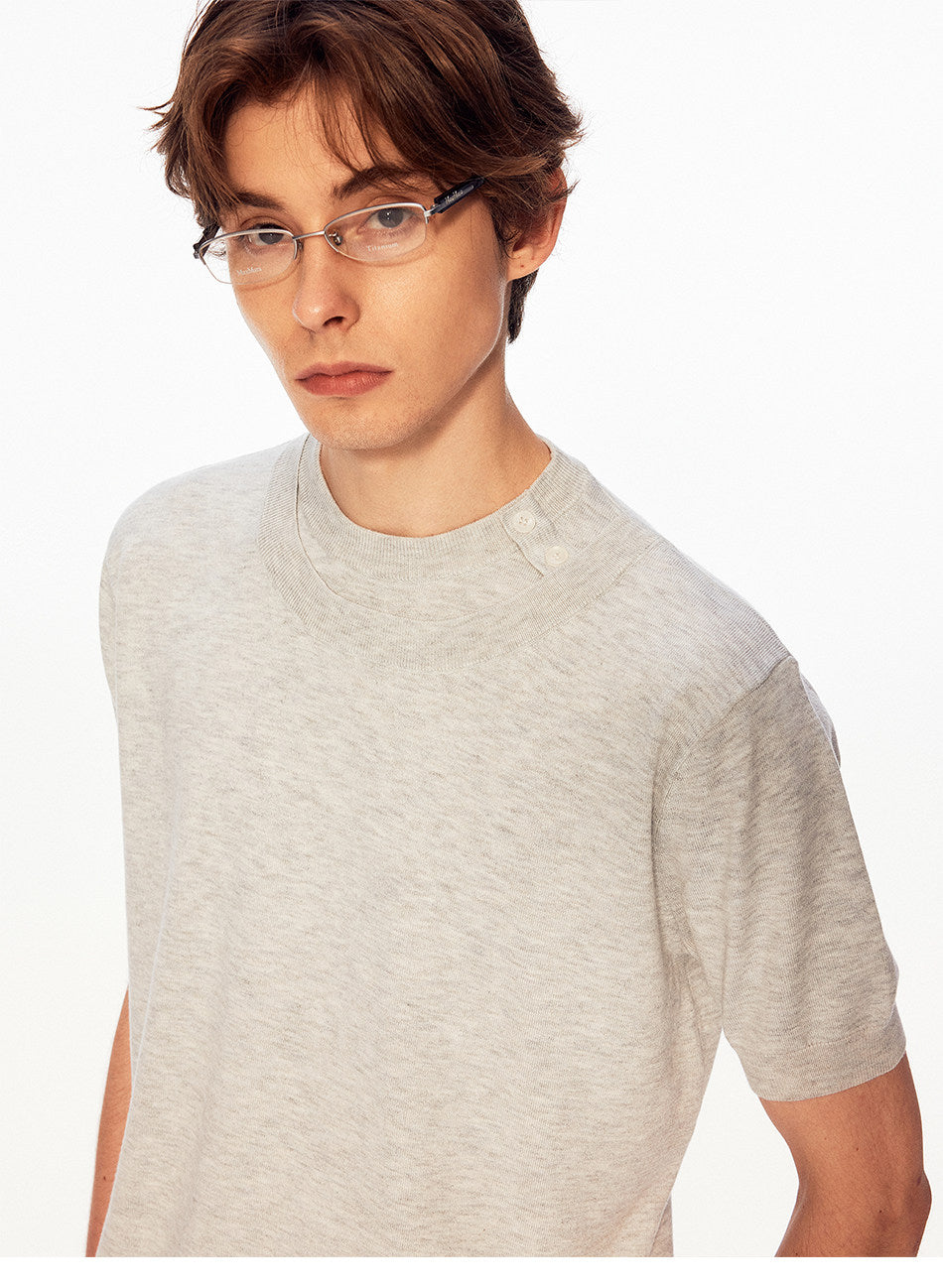 Faux Two-Piece Knit Shirt