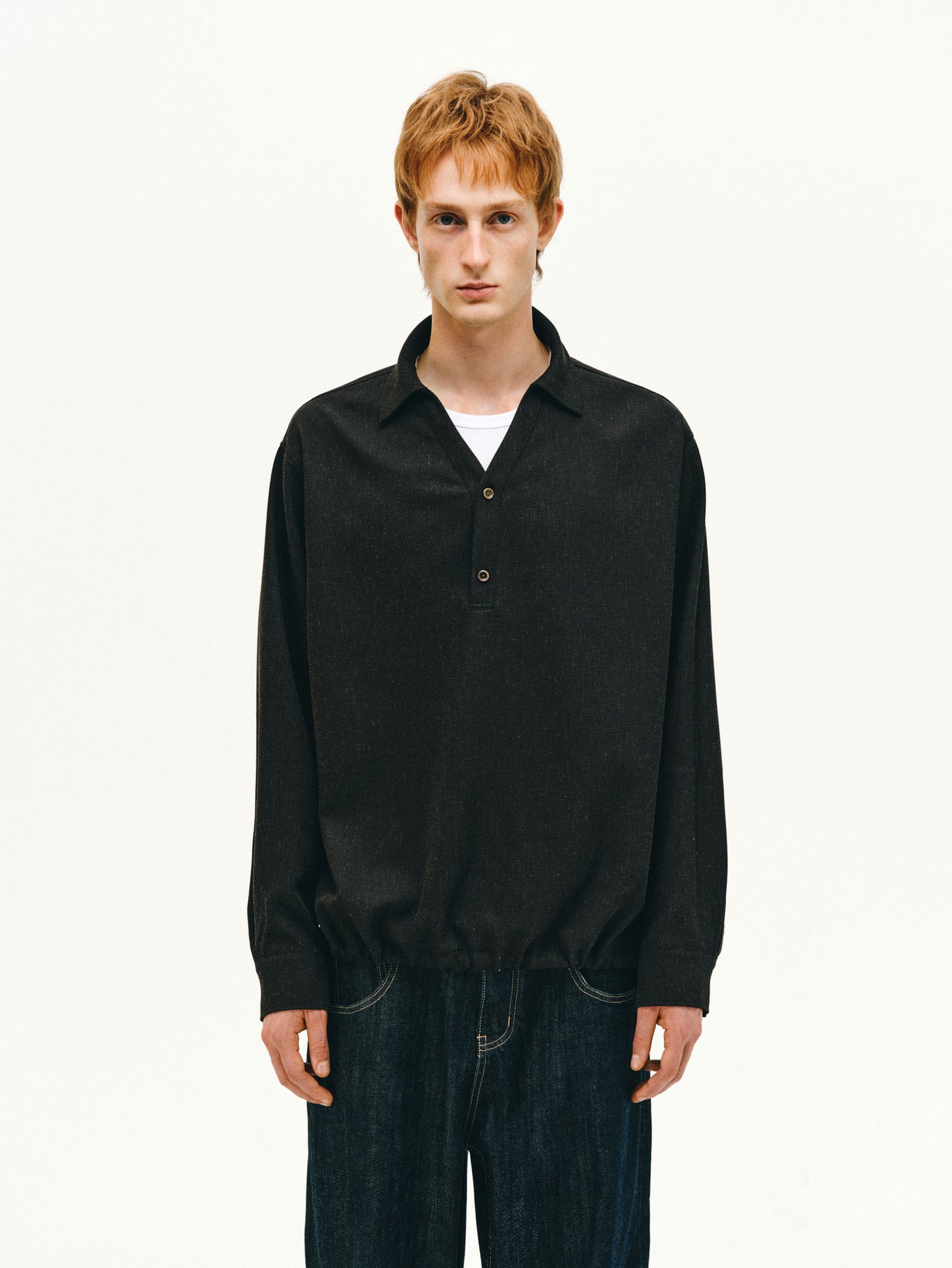 Drawstring Polo Shirt