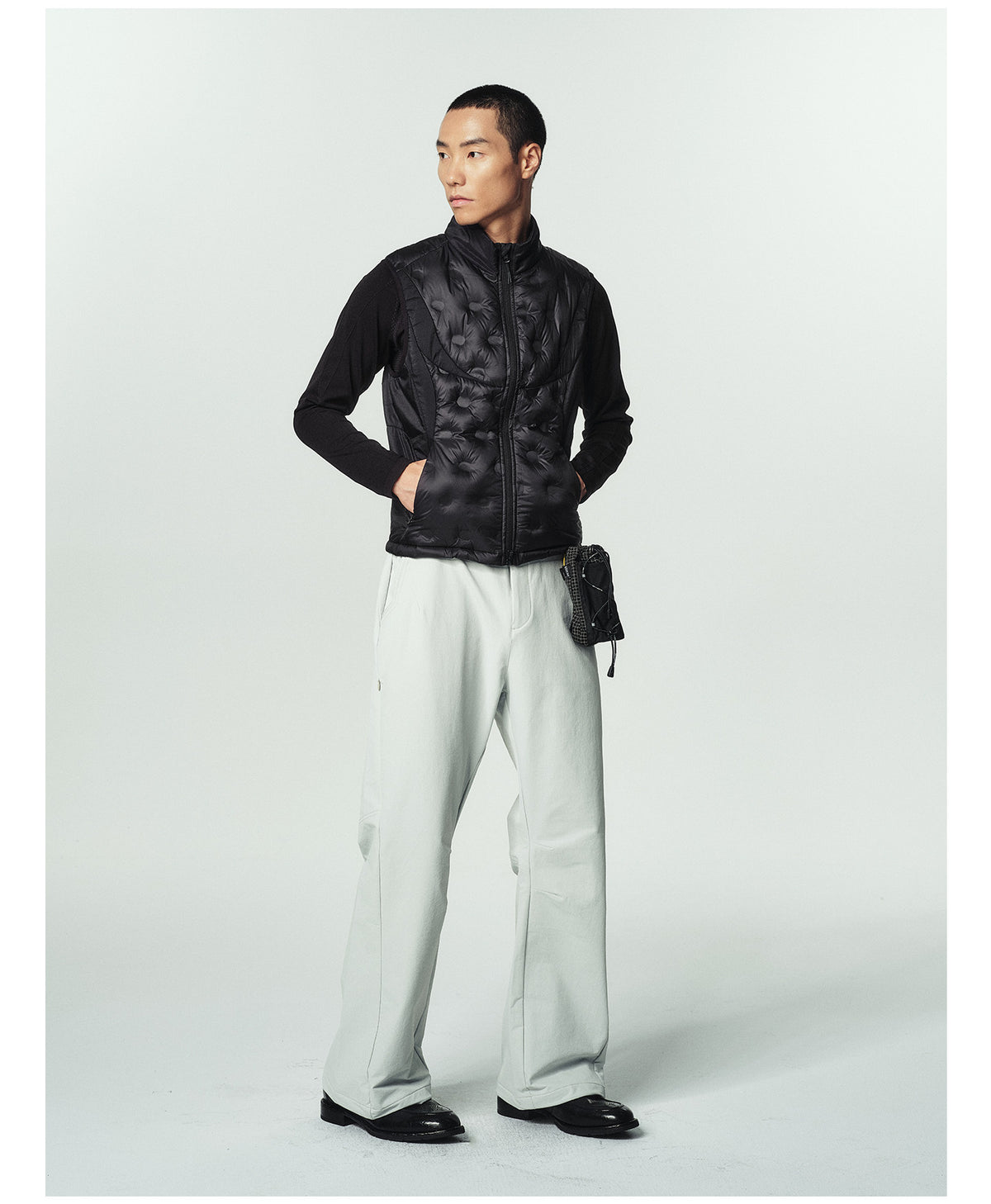 4-Pocket Softshell Straight-Leg Casual Pants