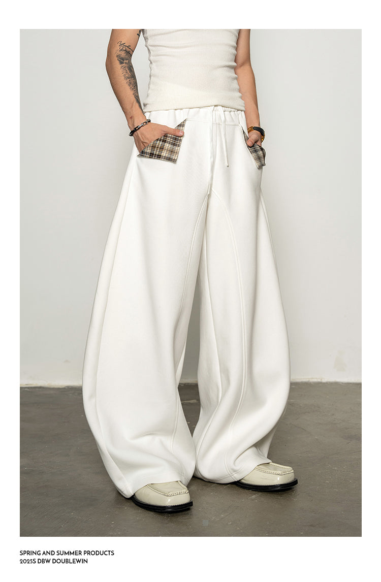 Turn-up Pocket Casual Pants