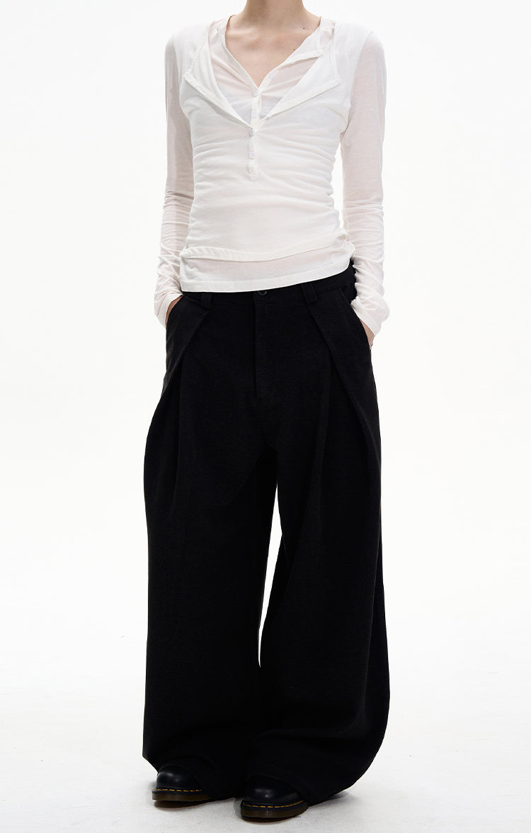 Minimalist High-End Casual Pants