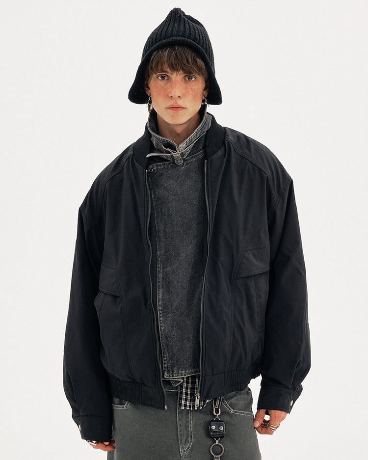 Stand Collar Thick Jacket
