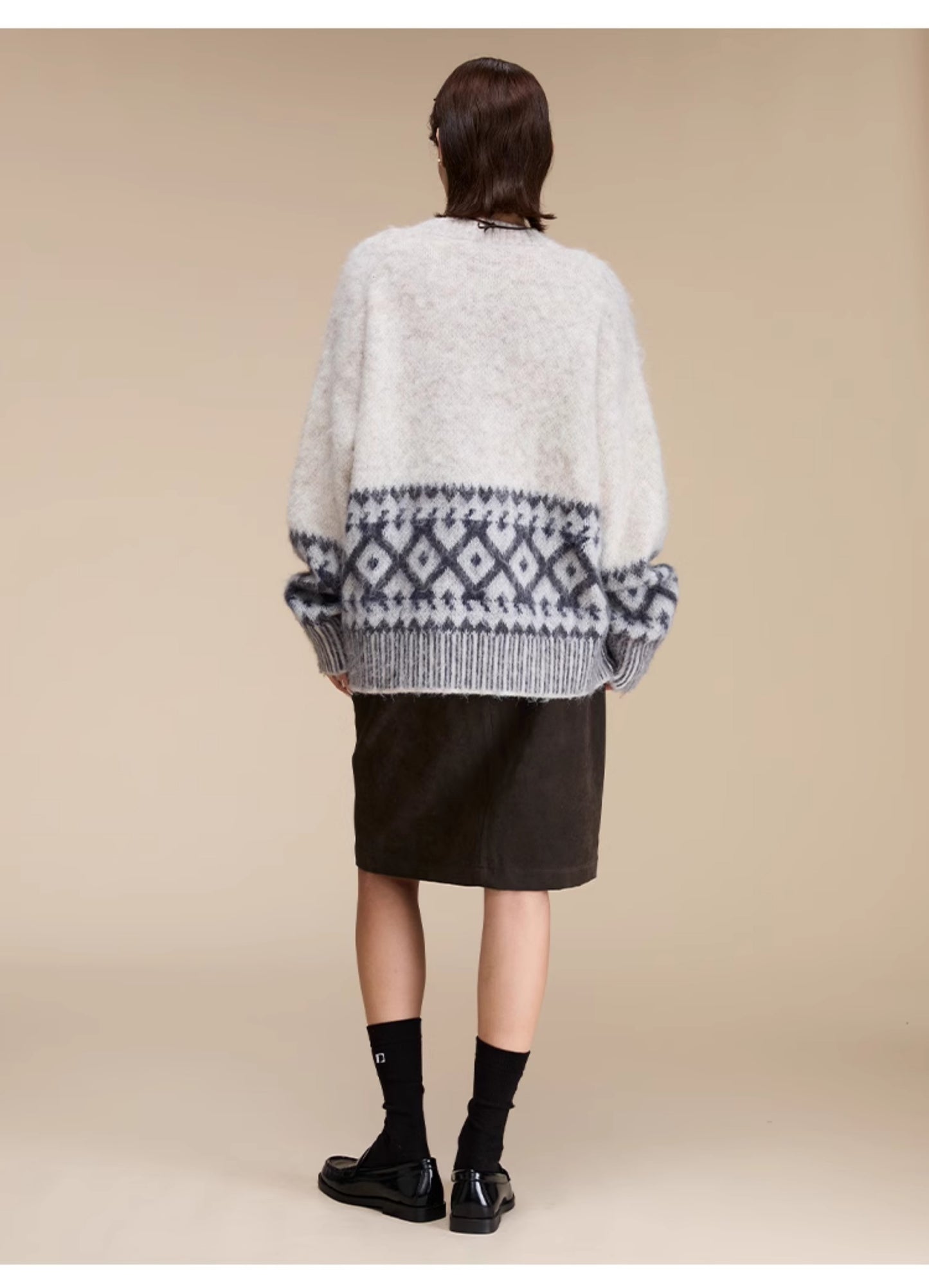 Imitation mohair sweater