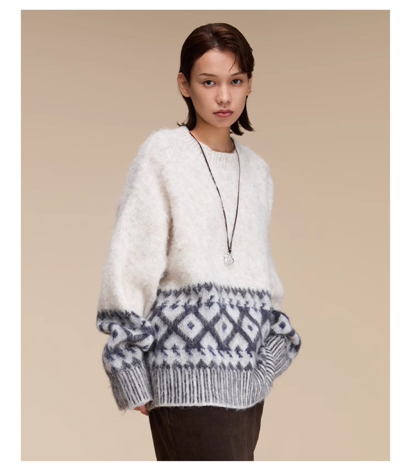 Imitation mohair sweater