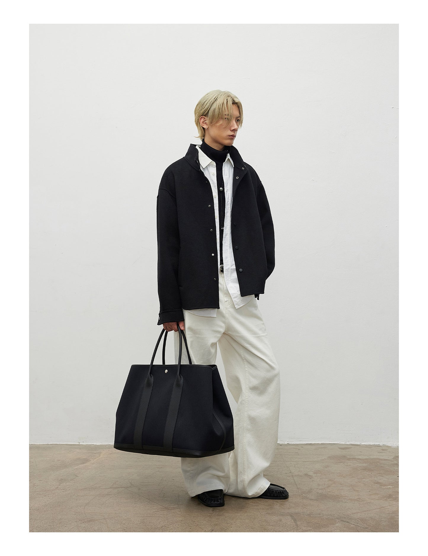 Wool-Blend Double-Face Jacket