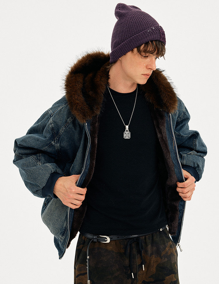 Streetwear Washed Denim Jacket