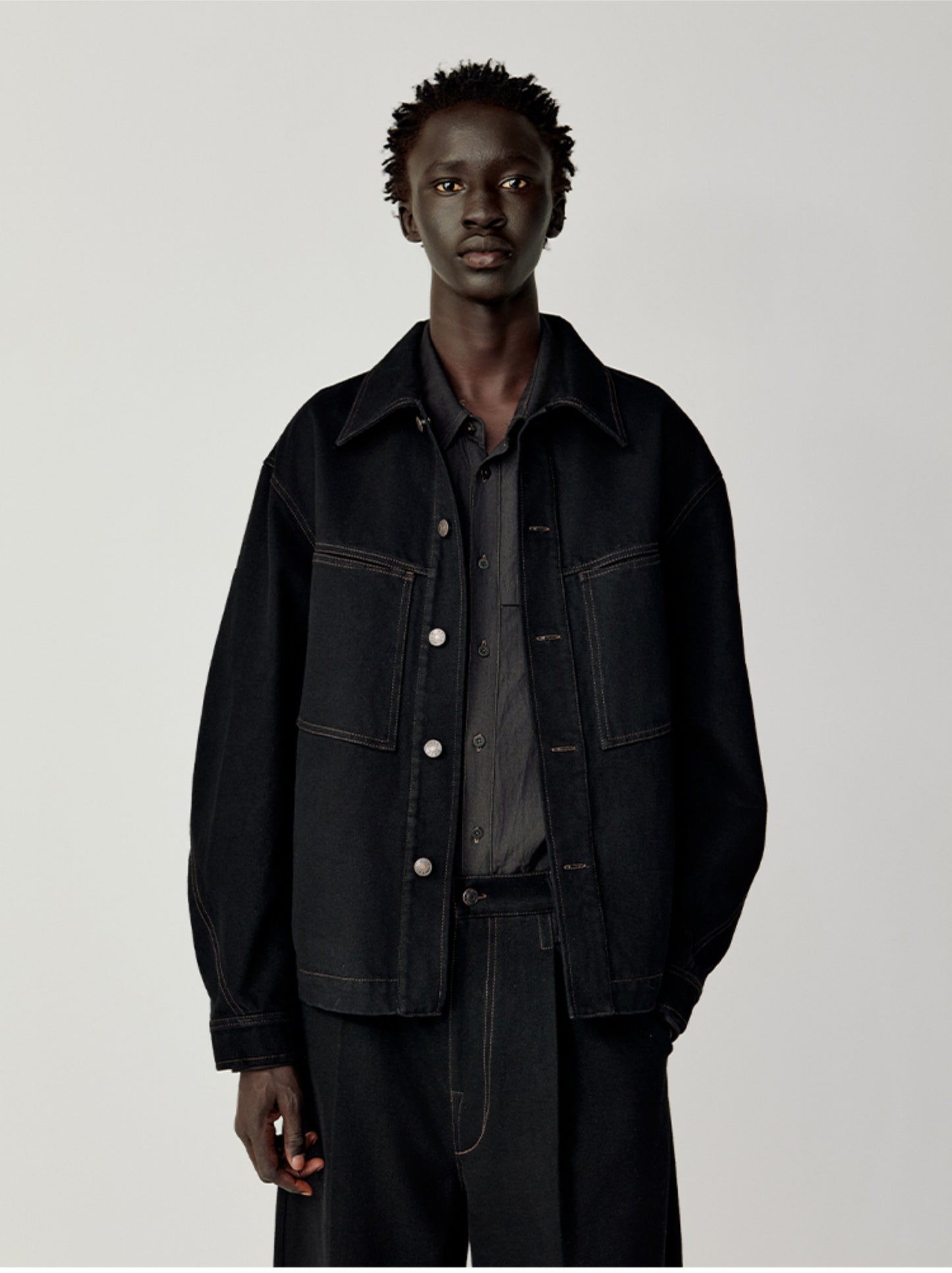 Patch Pocket Loose Jacket