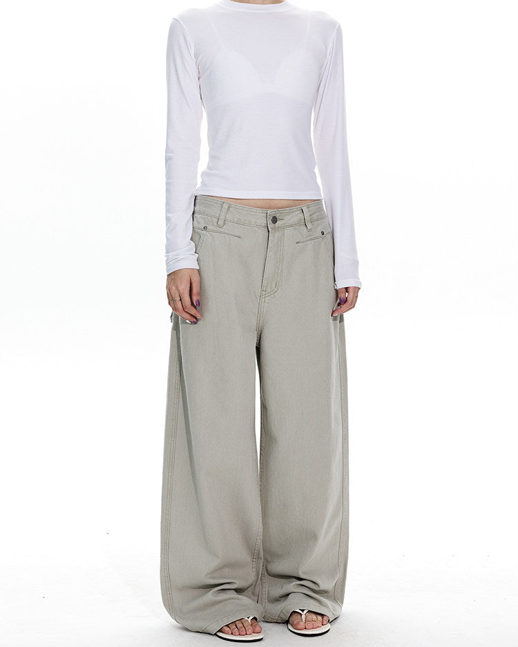 Minimalist Deconstructed Design Jeans