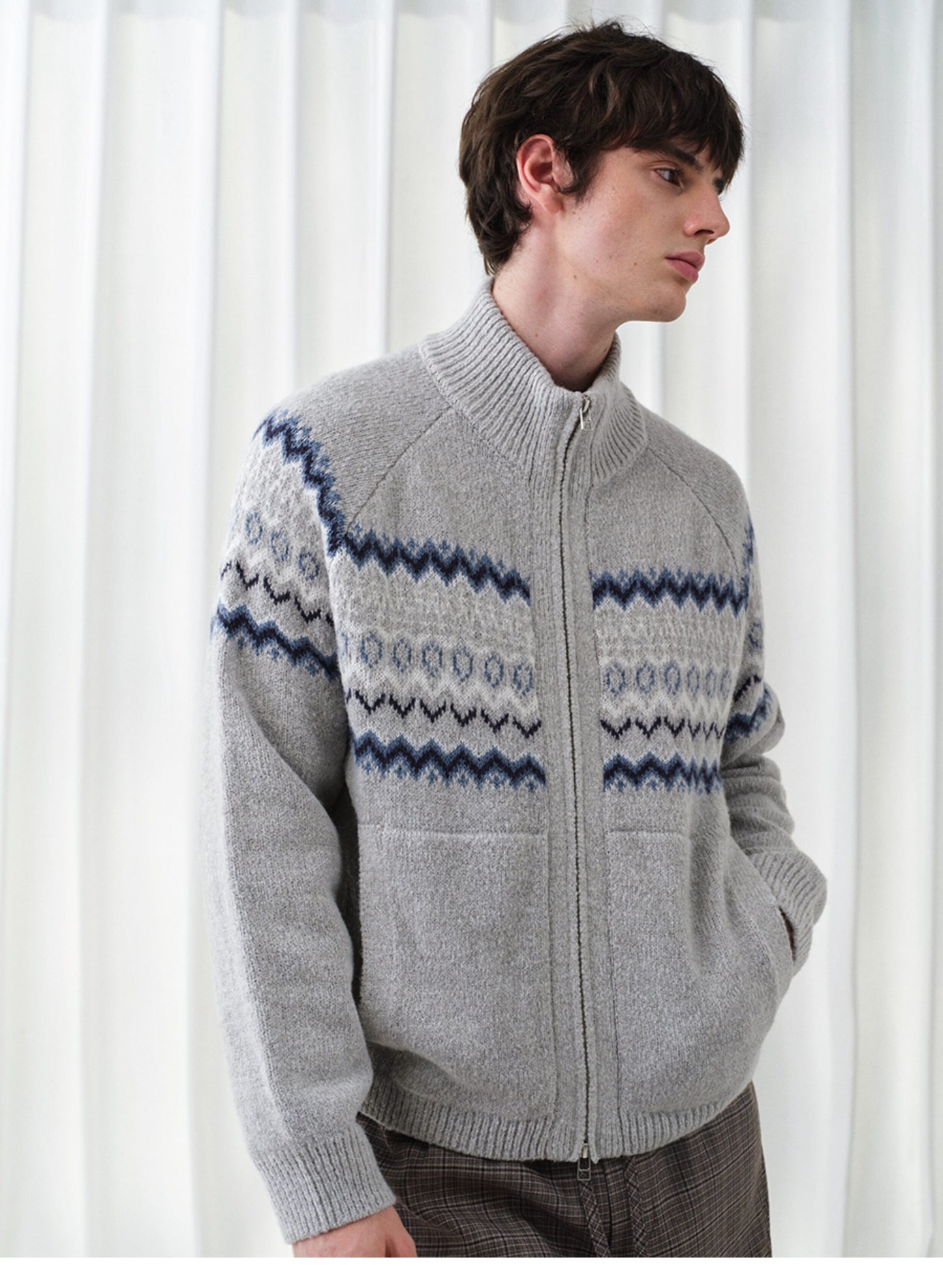 Vintage Zipper Cardigan