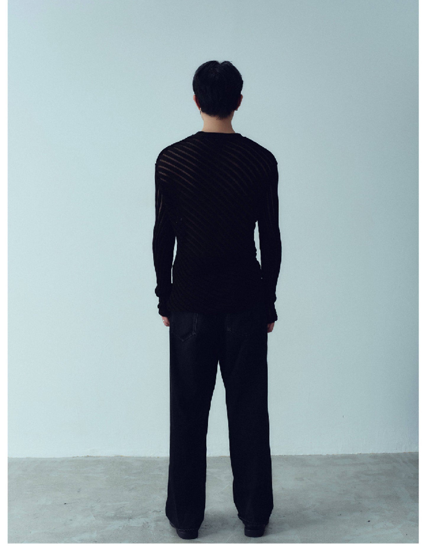 Sheer Tight-Fit Sweater