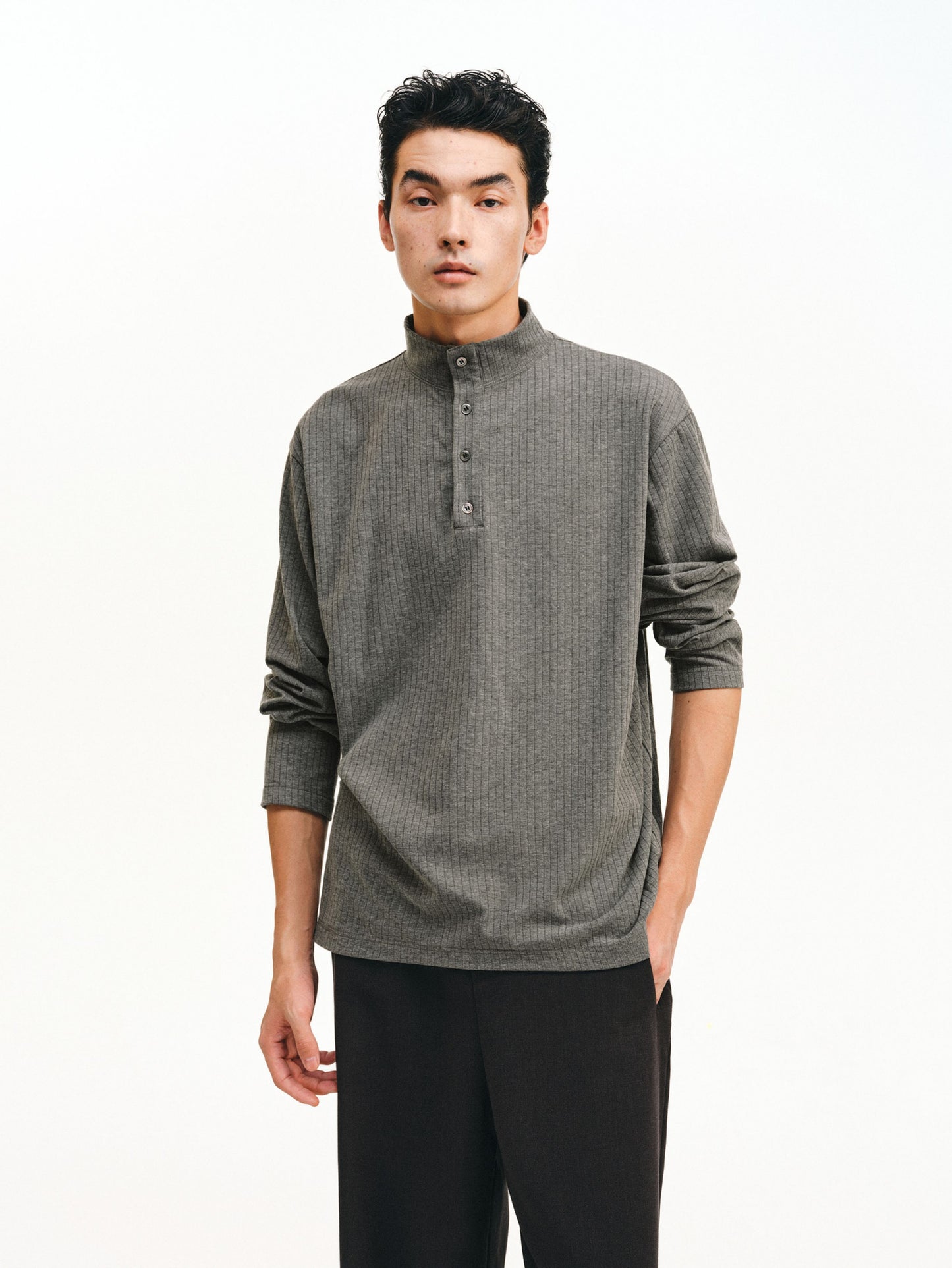 Half-High Collar Shirt