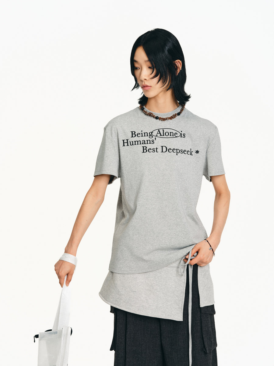 Slogan Print T-Shirt
