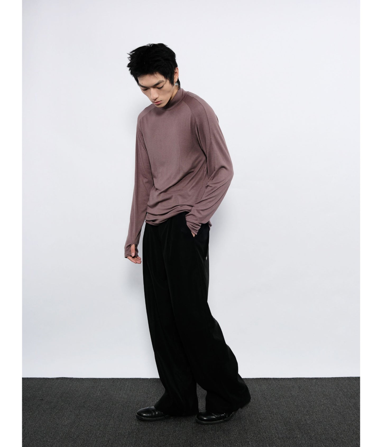 Leather Workwear Casual Pants