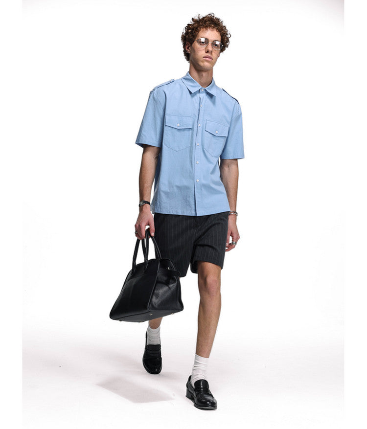 Workwear-style shirt