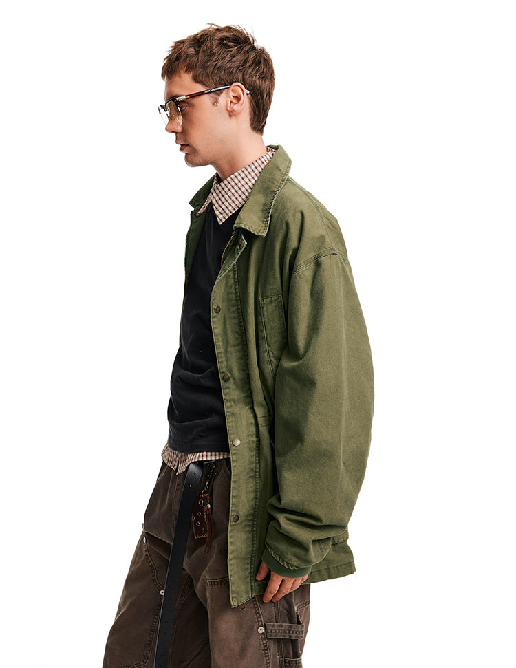 Relaxed Fit Casual Multi-Pocket Jacket