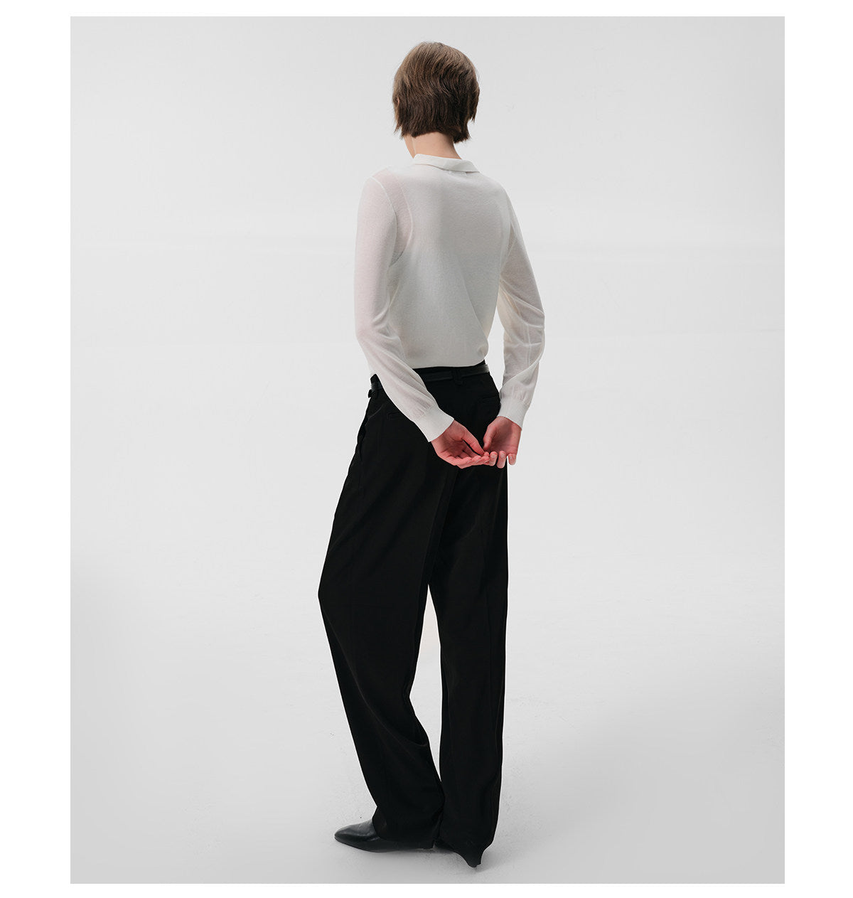 Slim-Fit Faux Two-Piece Polo Shirt