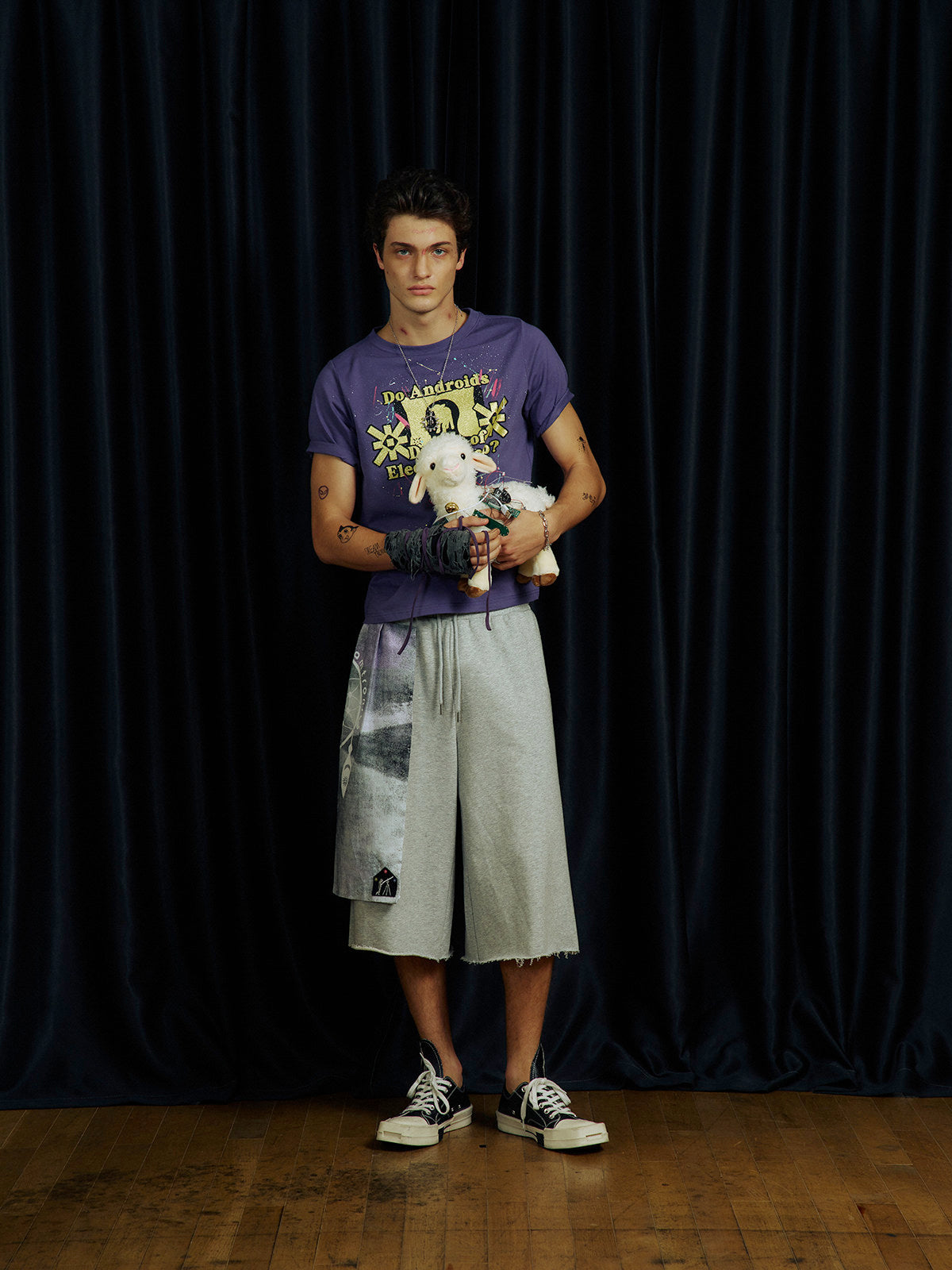 Drawstring Waist Shorts