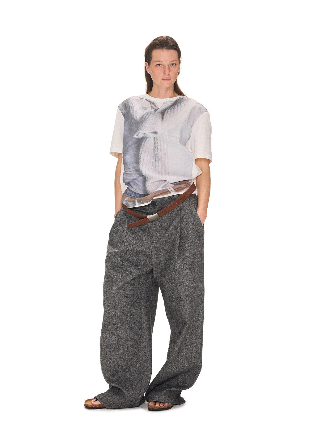Loose-fit Casual Crew-Neck T-Shirt