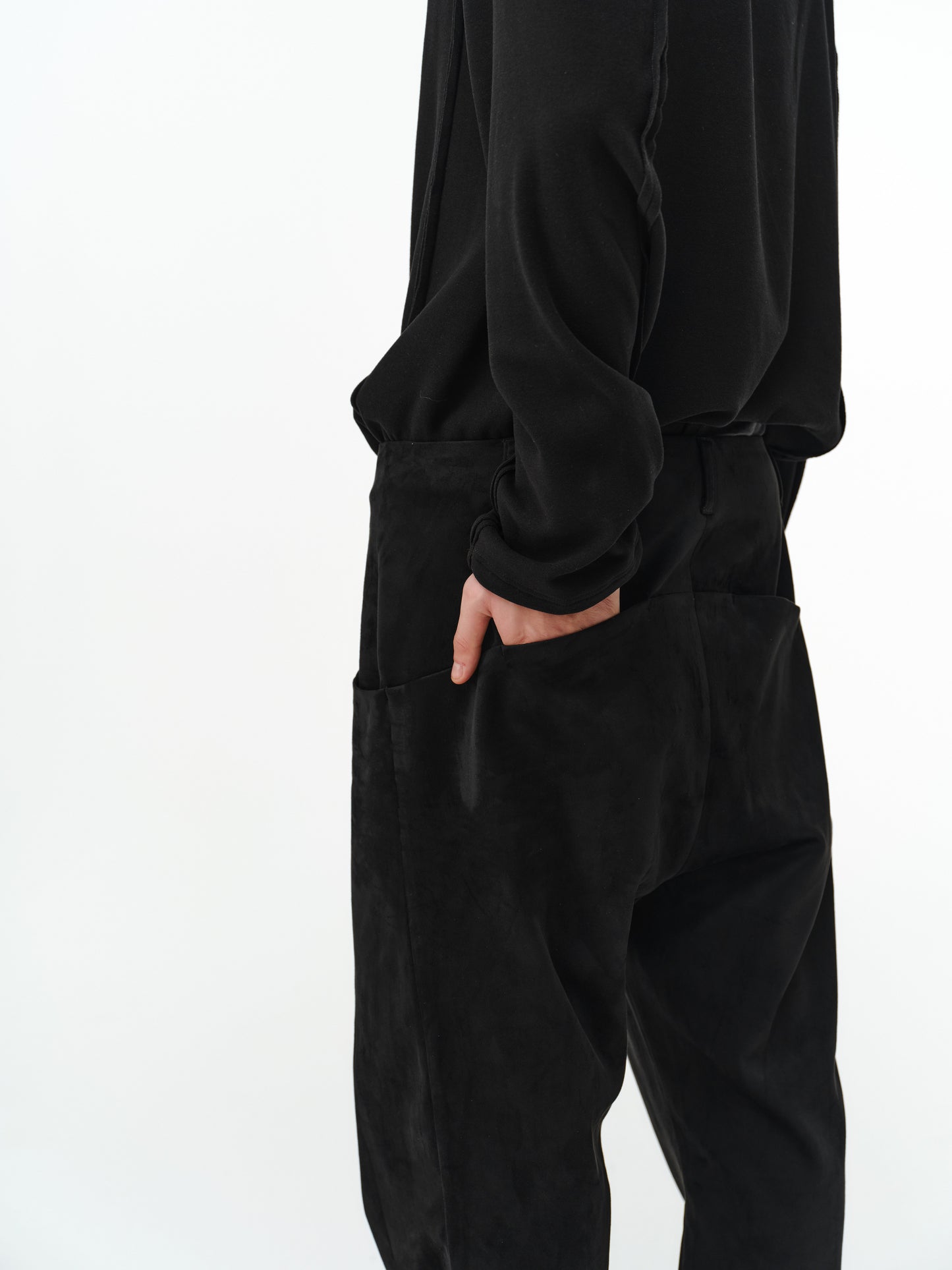 Faux Sheepskin Casual Pants